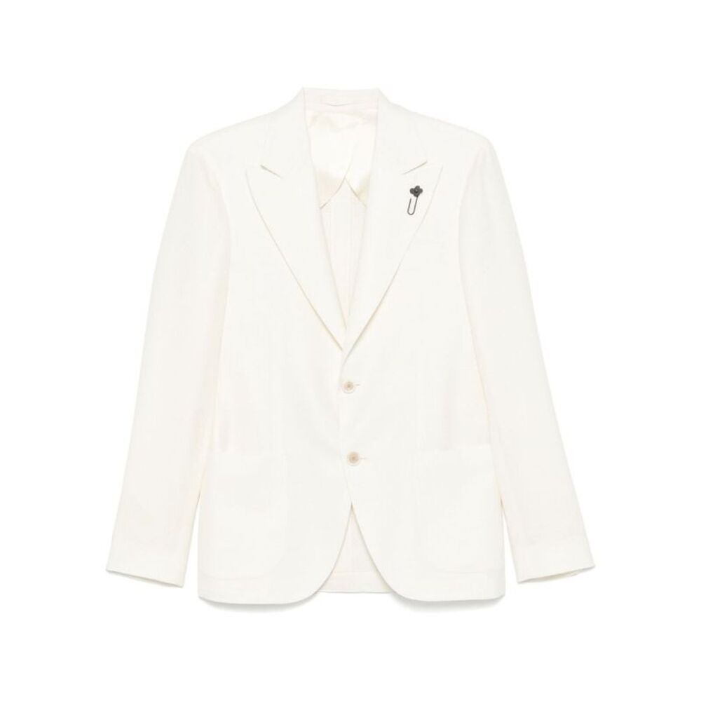 Lardini Men Wool Linen Silk Jacket